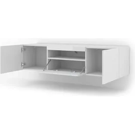 BIM Furniture Aura TV-Lowboard 150 cm Weiß MDF