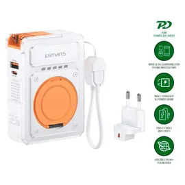 4smarts 6in1 Hybrid Charger Kabellose Powerbank 10.000 mAh USB-C