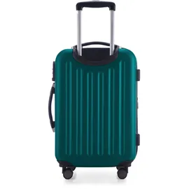 HAUPTSTADTKOFFER - SPREE - Handgepäck Hartschalen-Koffer Trolley Rollkoffer Reisekoffer, 4 Doppel-Rollen, 55 cm, 42 L, Aqua Grün