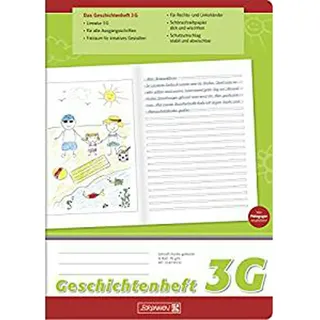 Brunnen Geschichtenheft A4 Lineatur 3G