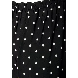 LASCANA Carmenbluse schwarz-weiß 38