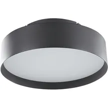 Beliani LED Deckenlampe MOEI Metall Schwarz