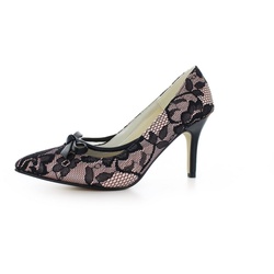 White Lady 716 Vintage Pumps aus Spitze Pumps schwarz