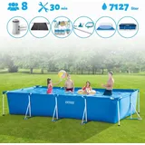 Intex – Schwimmbecken mit rechteckigem Rahmen – 450 x 220 x 84 cm – im Lieferumfang enthalten Accessoire CB97