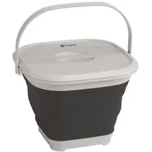 Outwell Collaps Bucket Square Navy Night Eimer mit Deckel, zusammenklappbar, 9l, schwarz