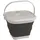 Outwell Collaps Bucket Square Navy Night Eimer mit Deckel, zusammenklappbar, 9l, schwarz