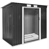 Tectake Gartenhaus mit Pultdach 2,13 x 1,30 m Grau