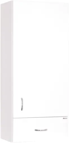Keramia Pro Badezimmerschrank niedrig 35x80x21,6 cm weiß glanz PROH35