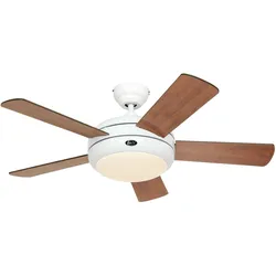 Casafan Deckenventilator Titanium Weiß 105 Nussbaum / Kirsche 105
