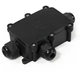 McPower Abzweigdose IP68 - für Außen, 1 Ein- und 2 Ausgänge, T-Version, 124x72x32mm