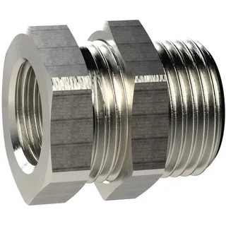 Riegler Schottverschraubung, G 1/4 a., G 1/8 i., Messing vernickelt