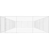 vidaXL Outdoor-Hundezwinger 950 x 570 x 185 cm Stahl Silber
