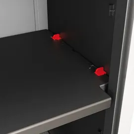KETER Kunststoffschrank Detroit 65 x 182 x 45 cm Schwarz