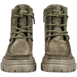 Paul Green Stiefelette Veloursleder", Damen, oliv, Größe 38