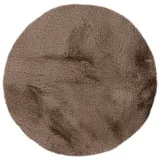 Qiyano Badematte Badematte Lapito 200 Braun Ø 100 cm Rund braun