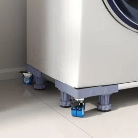 vidaXL Waschmaschinensockel Grau 66 x 66 x 12 cm Edelstahl - Grau