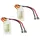 tomzz Audio Lautsprecheradapter (2er Set) auf DIN passt für Ford ab 2007 Fiesta ab Auto-Lautsprecher bunt