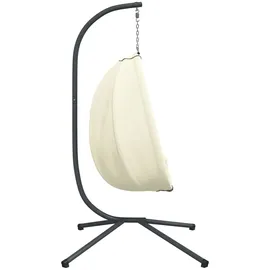 vidaXL Hängesessel Ei-Design Beige