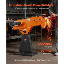 Vevor 7,62x200,7 cm Bandschleifer 2100 W