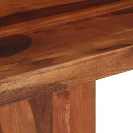 vidaXL Esstisch 120 x 77 x 120 cm Massivholz Akazie braun