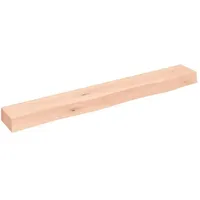 vidaXL Wandregal 100 x 10 x 6 cm Eiche Unbehandelt