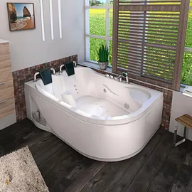 AcquaVapore Whirlpool Eckbadewanne 120 x 182 cm (W23H-R)