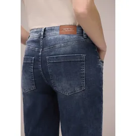 STREET ONE High Waist Wide Leg Jeans, im Loose Fit Dark Blue wash, 32 - 32W / 26L