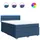 vidaXL Boxspringbett 140 x 200 cm Blau