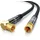 Primewire HDTV Satellitenkabel gewinkelt mit Braiding - 75 Ohm - 1 m