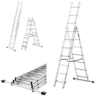 Drabest Klappleiter 3 x 7 Sprossen