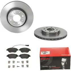 BREMBO Bremsensatz, Scheibenbremse Universal vorne rechts links innenbelüftet 257mm für ALFA ROMEO FIAT (NANJING) GENERAL MOTORS PEUGEOT LANCIA OPEL 7