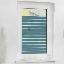 Lichtblick Fensterfolie Streifen Petrol - Gr.: 100 x 130 cm