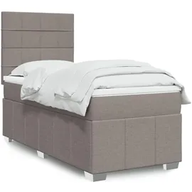 vidaXL Boxspringbett 140 x 200 cm Taupe