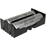 MPD Batteriehalter 2x 18650 Durchsteckmontage 77,7 x 40,21 x 21,54 mm