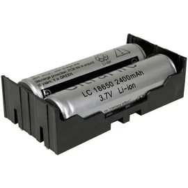 MPD Batteriehalter 2x 18650 Durchsteckmontage 77,7 x 40,21 x 21,54 mm