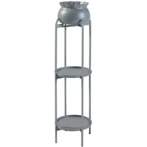 [en.casa] Blumenständer Altena 94,5 x 27 x 27 cm Grau