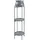 [en.casa] Blumenständer Altena 94,5 x 27 x 27 cm Grau