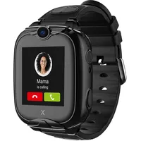 XPLORA XGO 2 - Telefon Uhr für Kinder (mit SIM-Karte) 4G, Anrufe, Nachrichten, Schulmodus, SOS-Funktion, GPS, Kamera, LED-Licht, Schrittzähler - inkl kostenlosem Tarif-Vertrag für 3 Monate (SCHWARZ)