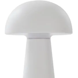 LINDBY LED-Akkutischleuchte Zyre, weiß, IP44, Touchdimmer weiß