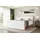 altdecor Boxspringbett mit Matratze und Lattenrost, Topper, Fußteil,Polsterbett mit Bettkasten, Bett mit Stauraum H3- und H4- Matratze, Doppelbett... - Weiß