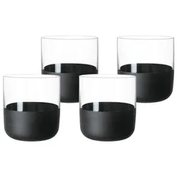 Villeroy & Boch Manufacture Rock Shot Glas 4-teilig 40 ml schwarz