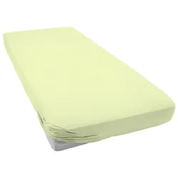 Spannbettlaken »ELASTIC 5002«, für Matratzen bis 35 cm Höhe, 95% Baumwolle, hochwertig, langlebig, 839741-0 limone 1 St.