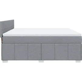 vidaXL Boxspringbett 180 x 200 cm Hellgrau