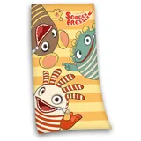 Herding 614469516 Velourshandtuch Sorgenfresser, 75 x 150 cm, 100% Baumwolle, Bedruckt