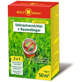 WOLF-Garten SQ 50 2-in-1 Unkrautvernichter plus Rasendünger 1 kg