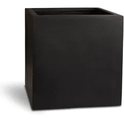 Polystone Pflanzwürfel - glatte Oberfläche 40 cm anthrazit