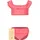 ZigZag Balconette-Bikini Tanna Rosa 116