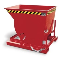 Bauer Kippbehälter L1420xB1010xH1070mm gelborange Inh.0,5 m3 BAUER