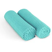 BestLivings Microfaser Geschirrtuch Double Face 60 x 40 cm 2er Pack Türkis