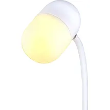 Grundig Schreibtischlampe Led 3-in-1 - Wireless Phone Charger Qi Technologie - Bluetooth - Leselicht - Weiß - Weiß